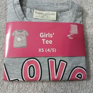 New Girls' T-shirt Love Unicorns Size Sx 4/5